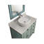 Meuble-lavabo sur pied Benton Collection Abbeville de style ferme, 91 cm (36 pouces), bleu vieilli, lavabo simple, dessus en marbre, entièrement assemblé
