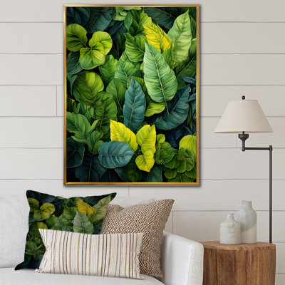 «Urban Leaves Forest Greenery I», reproduction sur toile