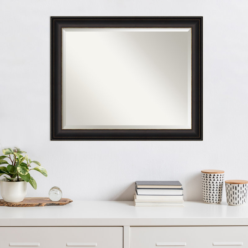 Flat Wall Mirror, Bronze, 26.5" x 32.5"