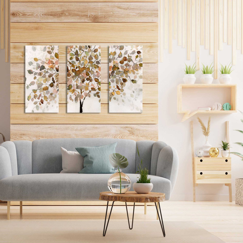 «Nature's Gift» par Theresa Troise - peinture sur toile tendue 3 pièces