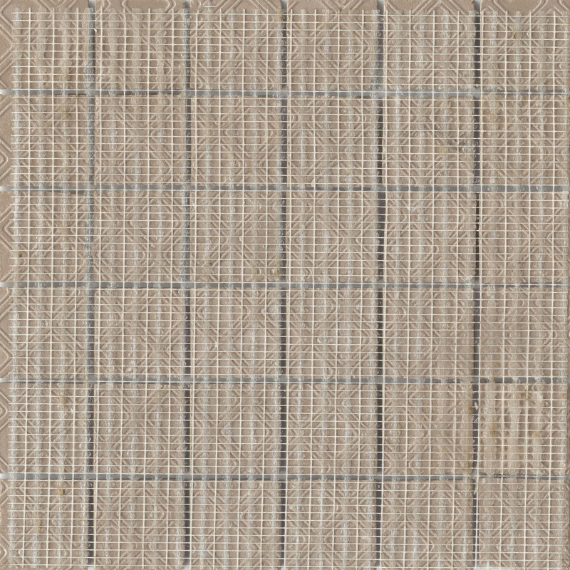 Sterlina II 12" x 12" Porcelain Solid Decorative Tile, Ivory