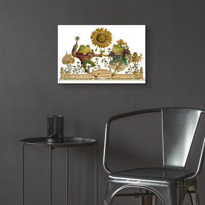 Art mural en verre Trinx «Frog Gavotte» par David Galchutt