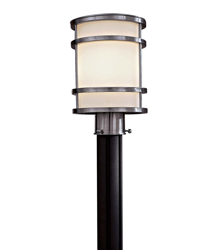 Tête de lanterne à 1 lumière H 12,25 po, Non, Acier inoxydable
