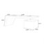 Bureau rectangulaire blanc en bois manufacturé blanc + brun noisette + acier inoxydable avec 2 tiroirs-118619174