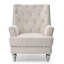 Élégant fauteuil ivoire pour espaces confortables-586733496