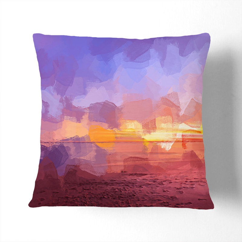 Sydney Beach Cushion with Filling, 40cm H x 40cm W x 15cm D