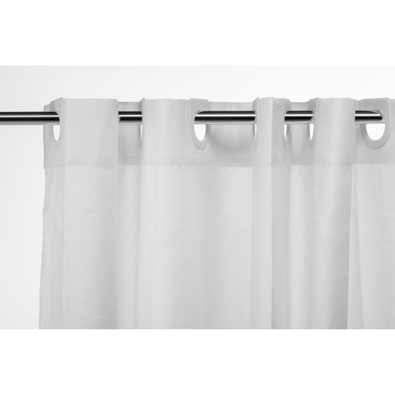 Hook 'N' Hang Polyester  Shower Curtain
