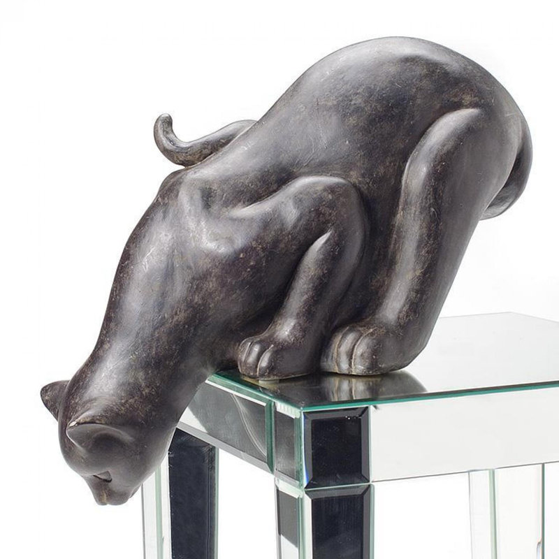 Figurine antique chat noir
