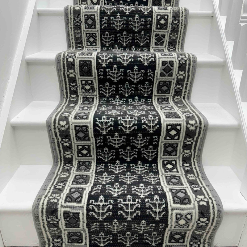 Stair Runner Geometric Area Rug, Runner 70 x 660 cm