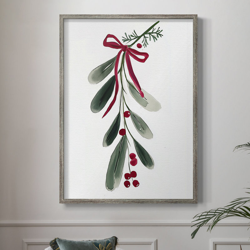 «Christmas Holiday», reproduction d'art encadrée Cxxv - bois massif, H 11 po x l 9 po