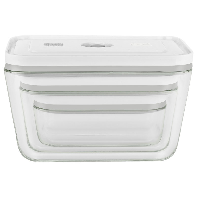 ZWILLING Fresh & Save 3-Piece Glass Food Storage Container, Meal Prep Container- Assorted Sizes