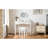 White Makeup Vanity And Stool With Reversible Mirror, Elegant Design For A Sophisticated Appearance, 5 Drawers Of Various Sizes, Look, Storage