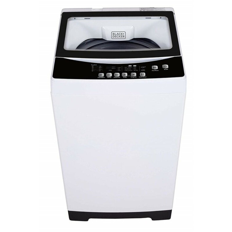 Black + Decker BLACK+DECKER 1.6 Cubic Feet cu. ft. High Efficiency Portable  Washer in White/Black with Child Safety Lock & Reviews