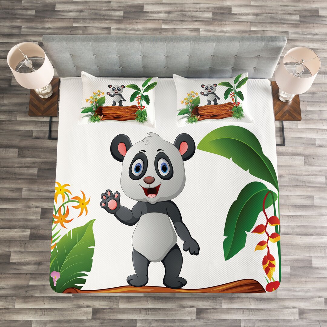 Tagesdecken-Set Panda mit Bezug