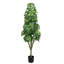 Arbre artificiel réaliste de 5,2 pi 5,2 pi, convenant à la décoration intérieure et extérieure, 1 pièce / ensemble