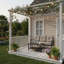Ensemble de patio de luxe toutes saisons avec canapé sculptural moderne-1257366470-1257366471