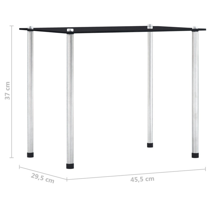 Letona 3 Piece Nest of Tables, Black