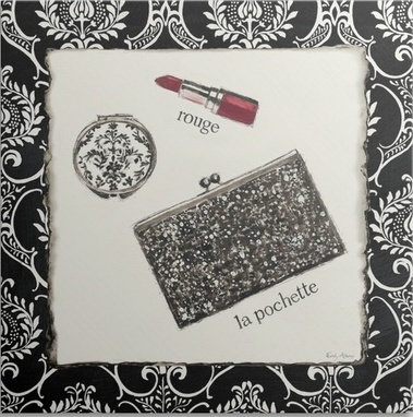 « ii » par emily adams, impression Cosmetique, H 35 po x l 35 po x P 1,5 po, Toile