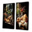 Ensemble de 2 décorations murales petit-déjeuner élégantes et savoureuses déjeuner-360767792-360767806