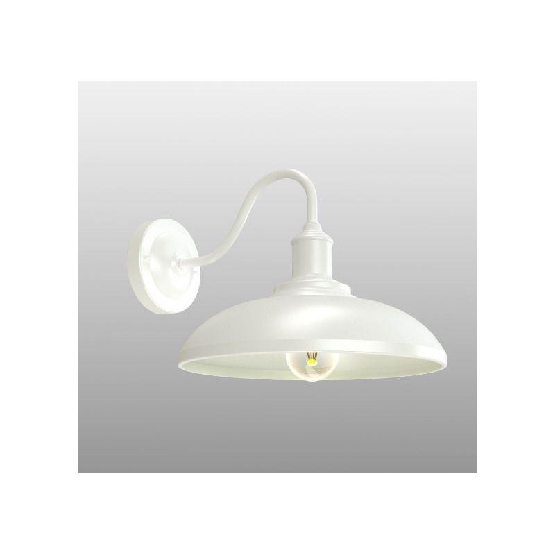 1-light Wall Lamp Outdoor Lamp Waterproof, White