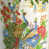 Paon et blanc floral est en rupture de stock