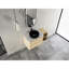 Meuble-lavabo de 42 po avec lavabo d'art en céramique, 1 tablette, 2 portes, contreplaqué - style moderne pour dalle de pierre blanche avec rangement et solution de charnières à fermeture douce