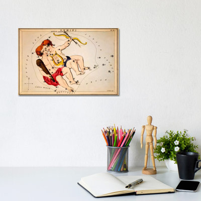 Gemini 1 Piece Wrapped Canvas Wall Art