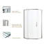 Shower Door 34-1/8" X 72" Semi-Frameless Neo-Angle Hinged Shower Enclosure
