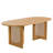 Wood Dining Set With Oval Table And Upholstered Chairs-B-116467718-116467721