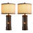 Modern Transitional Table Lamp Set of 2 with Dual USB Ports & Night Light Mode – Fabric Shade Bedside Lamps for Bedroom, Living Room or Desk