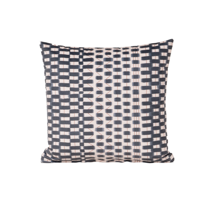 Coussin Oakden, Bleu, Polyester, Carré 16 po
