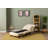 Modern 1-Seat Sofa-Bed with Adjustable Back, Cream Color, 29.5 x 19.7 x 29.5 inches | 100% Metal Frame & 100% Polyester Fabric | Versatile Sleeper Function, Perfect for Small Spaces & Guest Rooms-1902220210