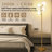 Modern Tree Floor Lamp With 4 Light Bulbs , Black Standing Lamp With Frosted Glass Shade For Living Room & Bedroom-680184471