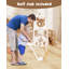 Glissoire 8 en 1 pour tout-petits pour les enfants de 1 à 3 ans avec anneau de basketball pour arches d'escalade convenant à un ensemble de jeu intérieur / extérieur-126075635