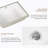Rectangular Undermount Bathroom Sink  Vessel Sink,Undermount Bathroom Sink Rectangle, White Ceramic Lavatory Vanity Basin With Overflow