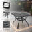 Patio Steel Square 4-Person Dining Set