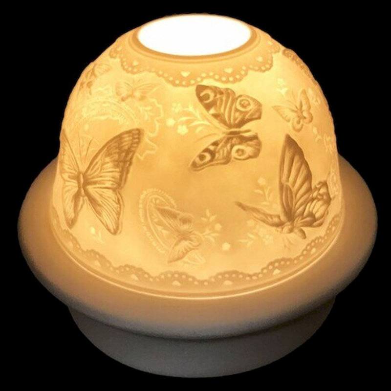 Photophore de table en porcelaine 4 po