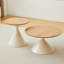 TABLE RONDE BLANC + BOIS