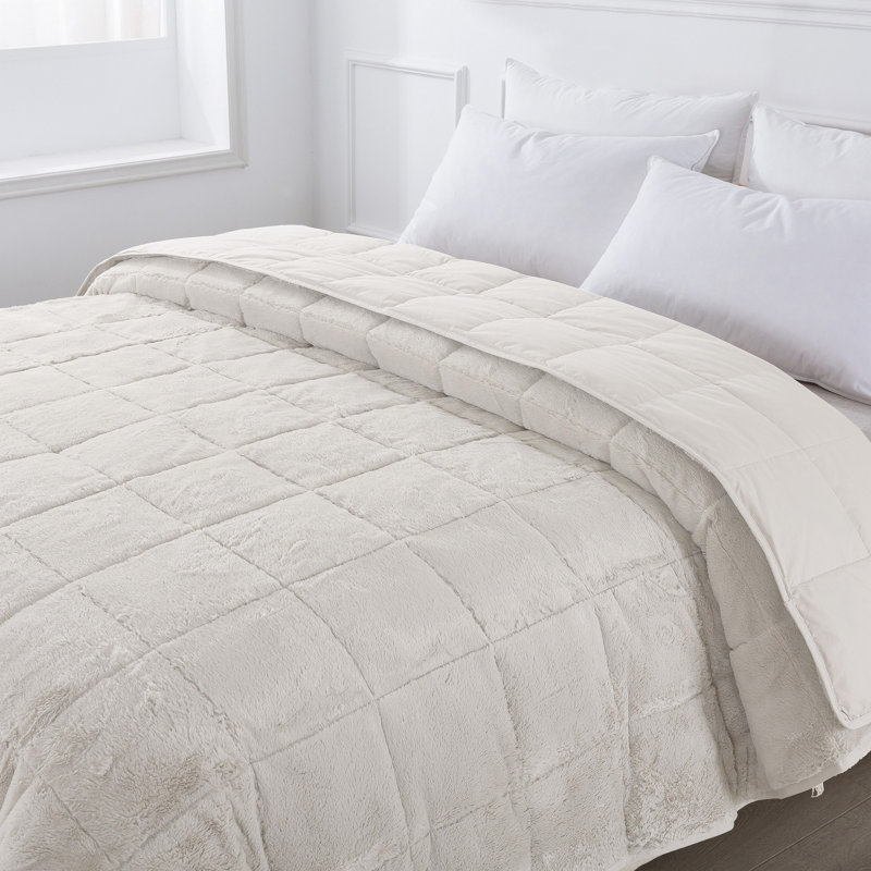 Plain Weave / Muslin Throw Blanket, Twin, Cream