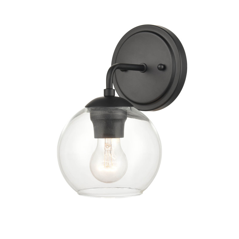 Valeriani Armed Sconce, Matte Black