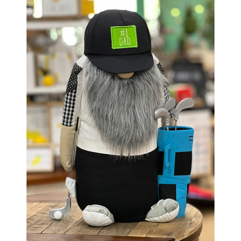 Père gnome père # 1 avec chariot de golf