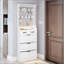 Range-chaussures blanc avec 3 portes