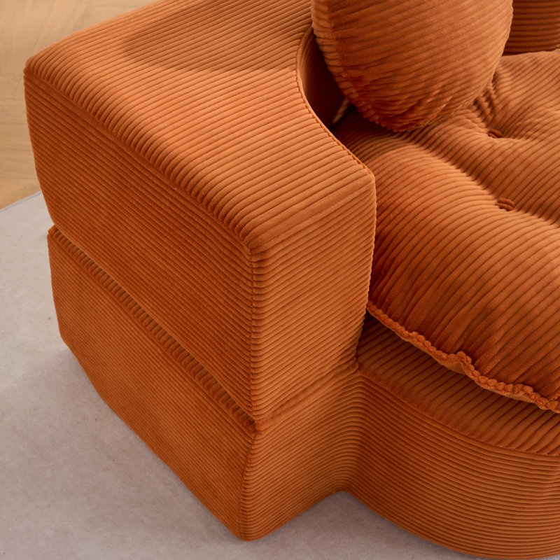 Torras convertible avec 2 coussins, Orange