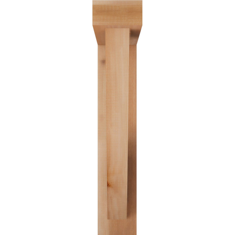 Support de bloc traditionnel avec entretoise décalée, 22 X 18, Cèdre rouge occidental de l 4 po (scié brut)