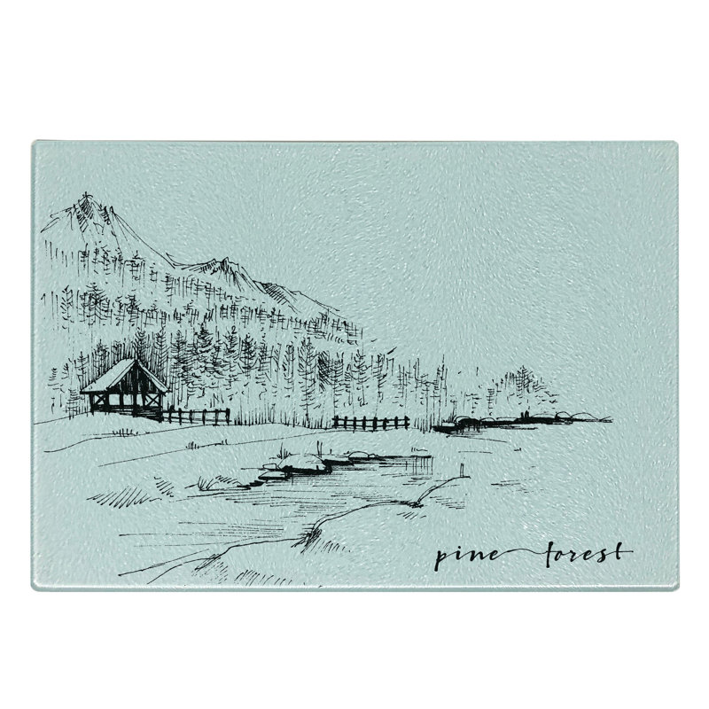 Planche à découper en verre trempé Ambesonne