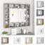 Ivenita Flat Makeup / Shaving Mirror with Shelves-403490261