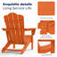 Chaise Adirondack en acier PEHD pliable-1833397266