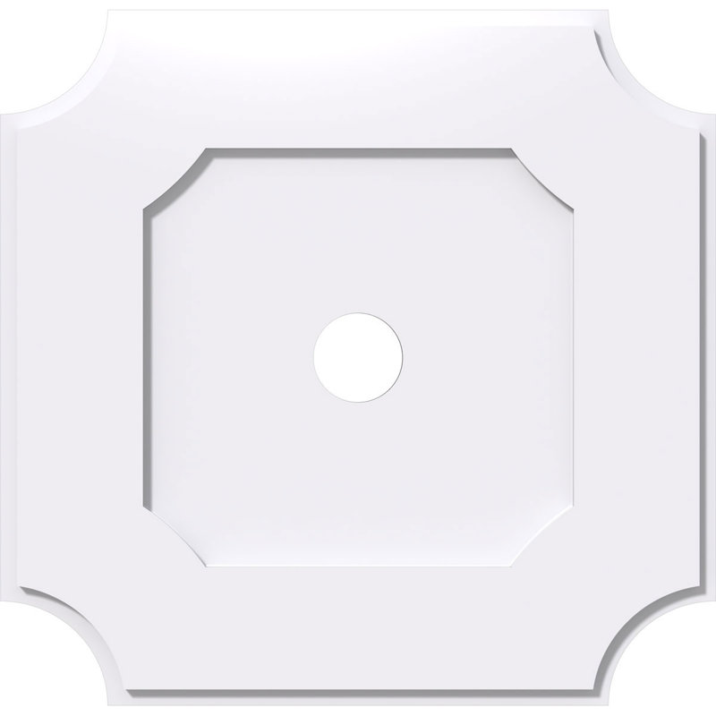 Médaillon de plafond contemporain en PVC de qualité architecturale 32 po x P 4 po x P 19 po x P 1 po