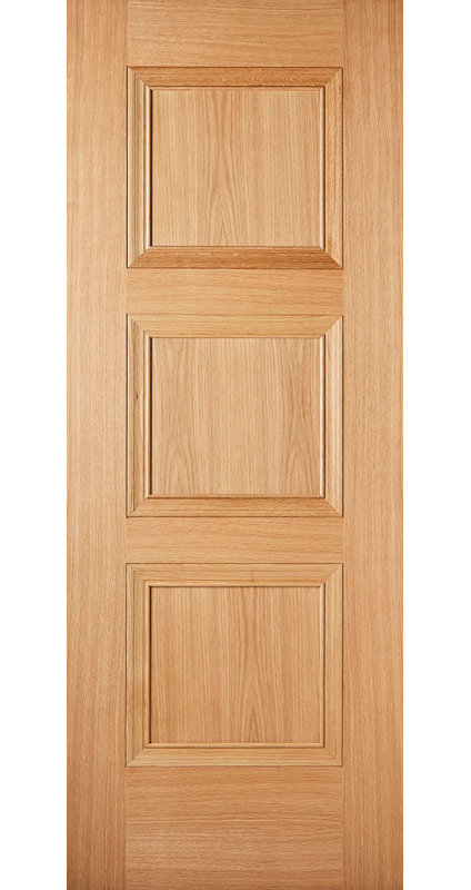 Amsterdam Prefinished Oak Internal Fire Door, 198.1cm H x 76.2cm W x 4.4cm D