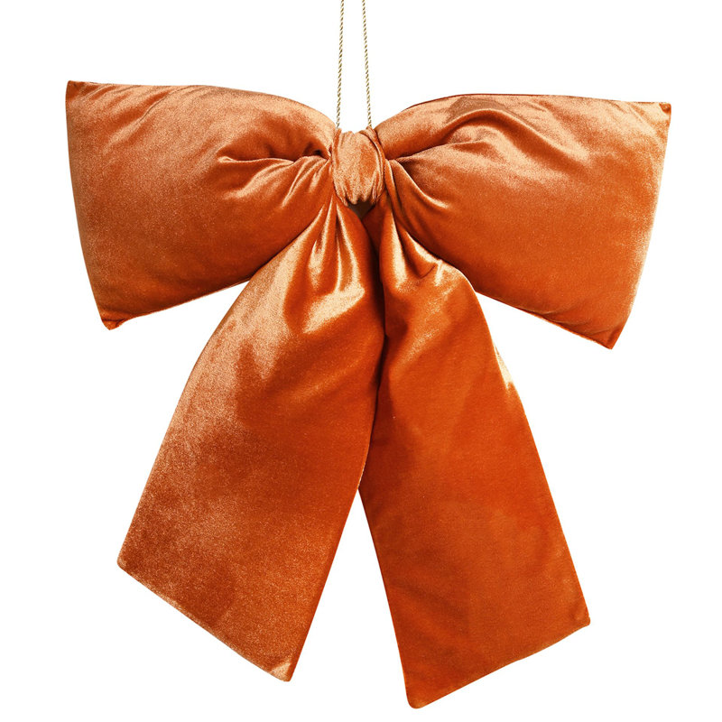 56cm Solid Colour Fabric Ornament Accessory, Orange